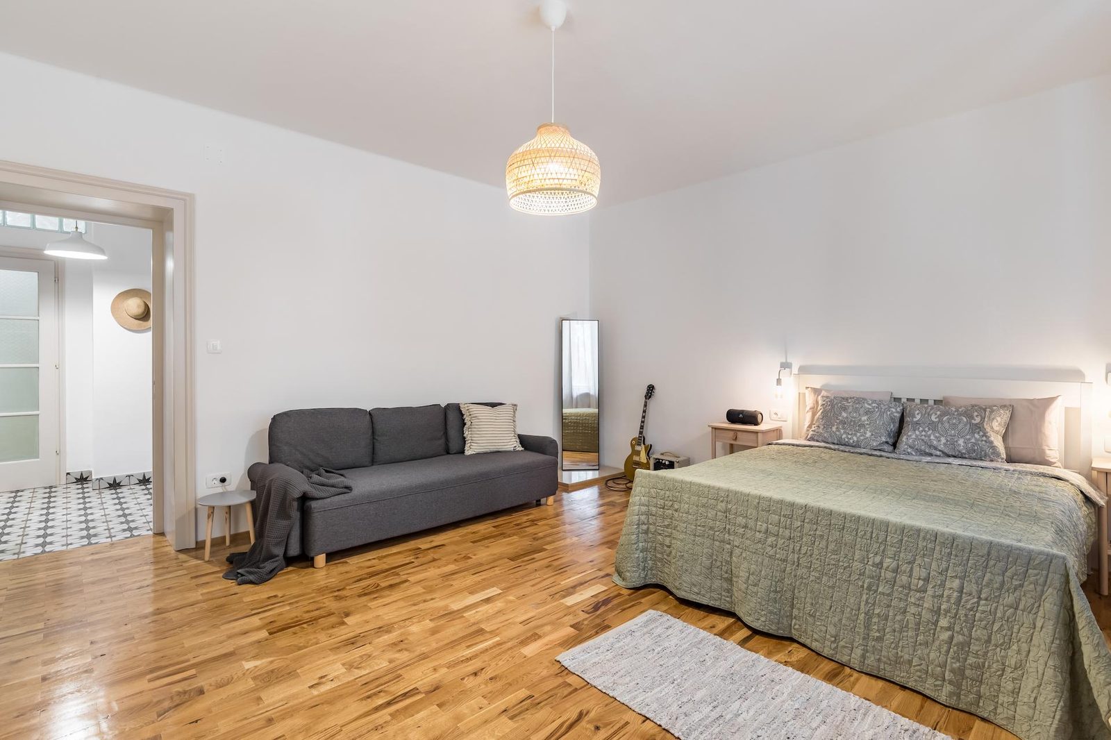Sunlit interior of Apartment One — Bačvice Beach Apartment, Split